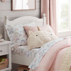 Pottery Barn Kids Rainbow Cloud Organic Sheet Set & Pillowcases, Queen